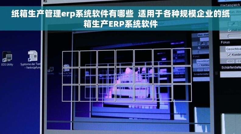 纸箱生产管理erp系统软件有哪些  适用于各种规模企业的纸箱生产ERP系统软件