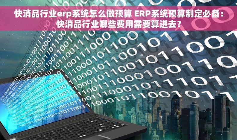 快消品行业erp系统怎么做预算 ERP系统预算制定必备：快消品行业哪些费用需要算进去？