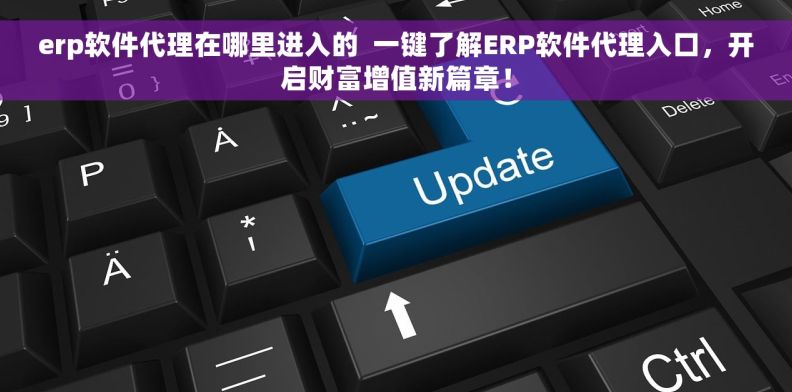 erp软件代理在哪里进入的  一键了解ERP软件代理入口，开启财富增值新篇章！