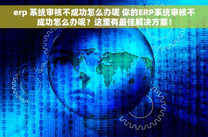 erp 系统审核不成功怎么办呢 你的ERP系统审核不成功怎么办呢？这里有最佳解决方案！