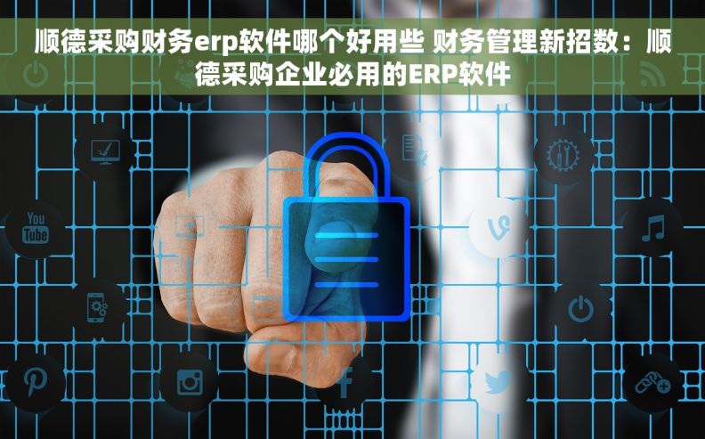 顺德采购财务erp软件哪个好用些 财务管理新招数：顺德采购企业必用的ERP软件