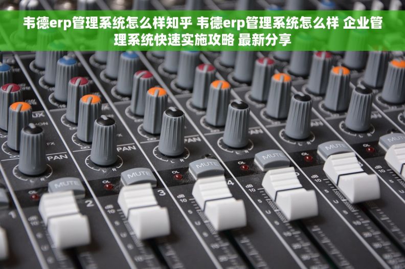 韦德erp管理系统怎么样知乎 韦德erp管理系统怎么样 企业管理系统快速实施攻略 最新分享