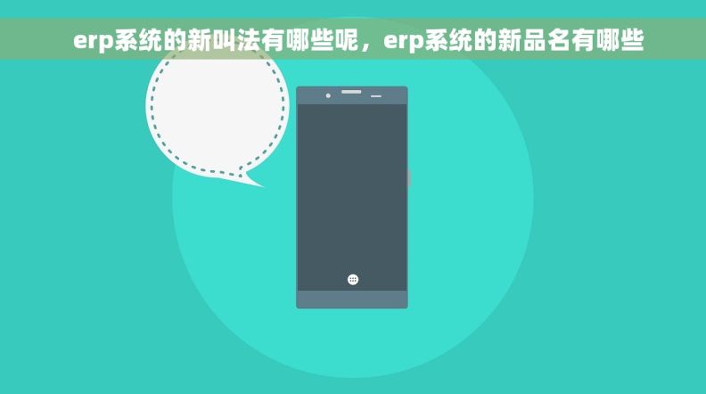   erp系统的新叫法有哪些呢，erp系统的新品名有哪些