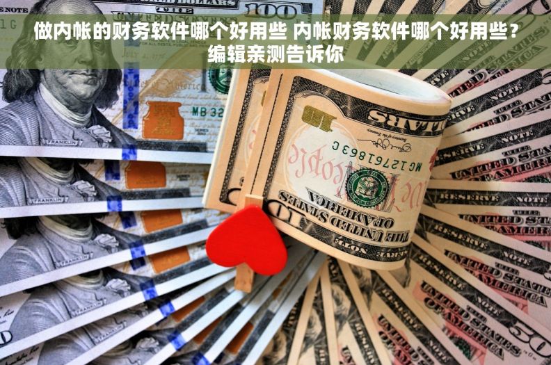 做内帐的财务软件哪个好用些 内帐财务软件哪个好用些？编辑亲测告诉你