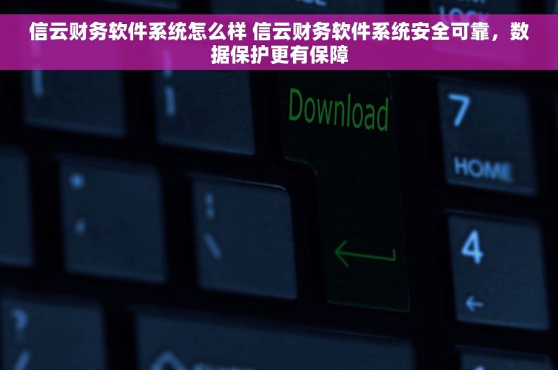 信云财务软件系统怎么样 信云财务软件系统安全可靠，数据保护更有保障