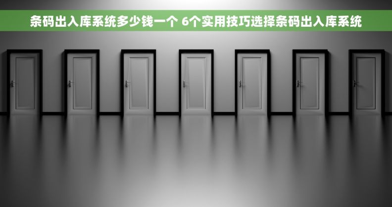 条码出入库系统多少钱一个 6个实用技巧选择条码出入库系统