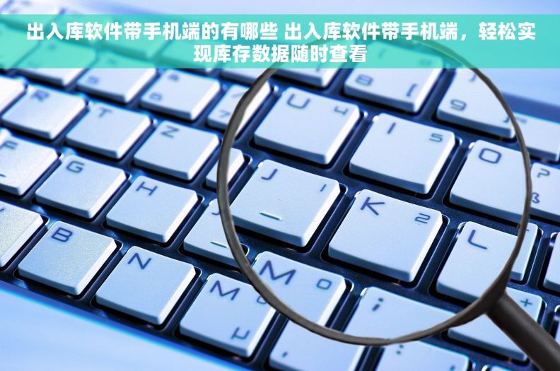 出入库软件带手机端的有哪些 出入库软件带手机端，轻松实现库存数据随时查看