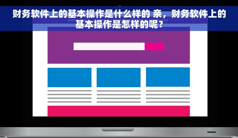 财务软件上的基本操作是什么样的 亲，财务软件上的基本操作是怎样的呢？