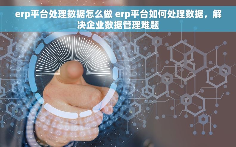 erp平台处理数据怎么做 erp平台如何处理数据，解决企业数据管理难题