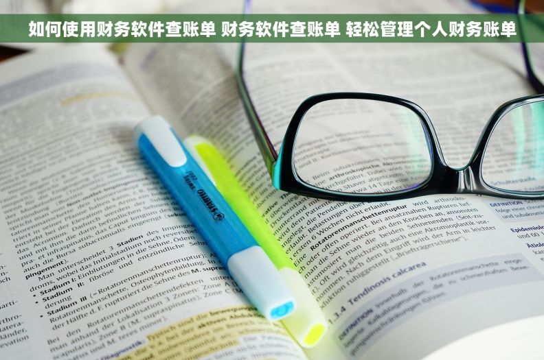 如何使用财务软件查账单 财务软件查账单 轻松管理个人财务账单