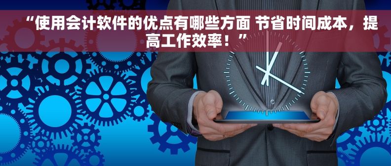 “使用会计软件的优点有哪些方面 节省时间成本，提高工作效率！”