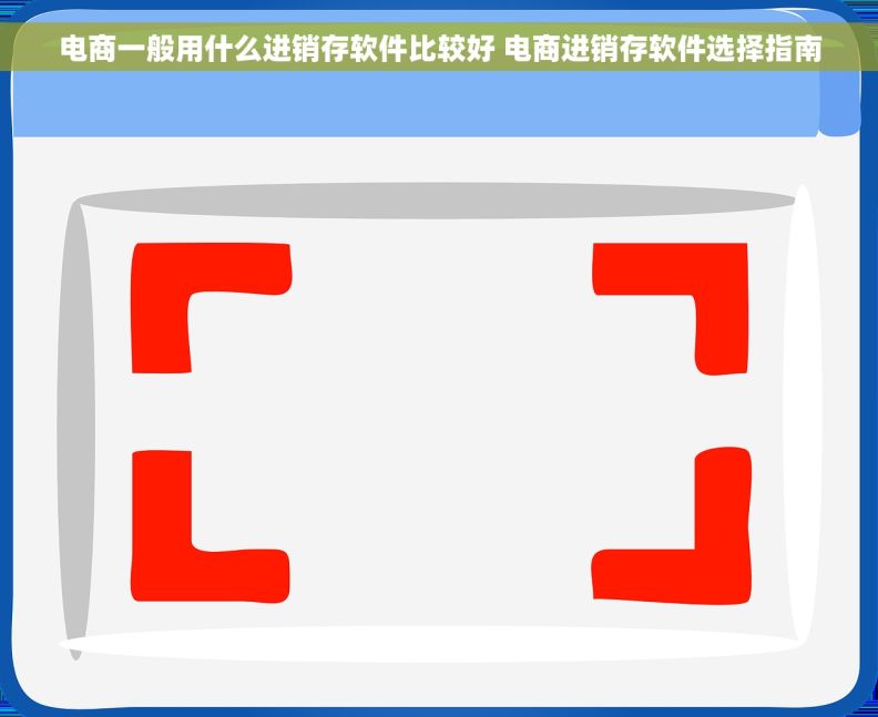 电商一般用什么进销存软件比较好 电商进销存软件选择指南