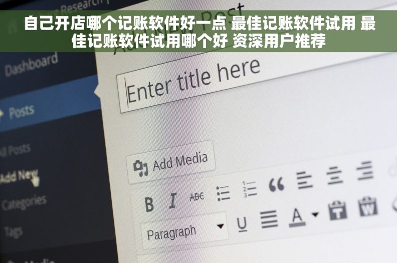 自己开店哪个记账软件好一点 最佳记账软件试用 最佳记账软件试用哪个好 资深用户推荐