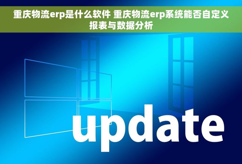 重庆物流erp是什么软件 重庆物流erp系统能否自定义报表与数据分析