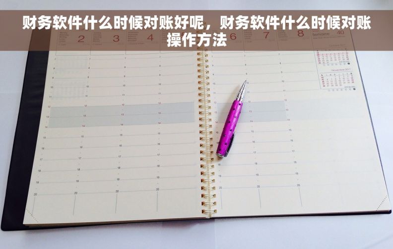 财务软件什么时候对账好呢，财务软件什么时候对账操作方法