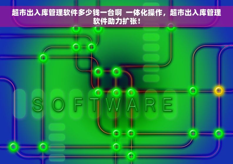 超市出入库管理软件多少钱一台啊  一体化操作，超市出入库管理软件助力扩张！