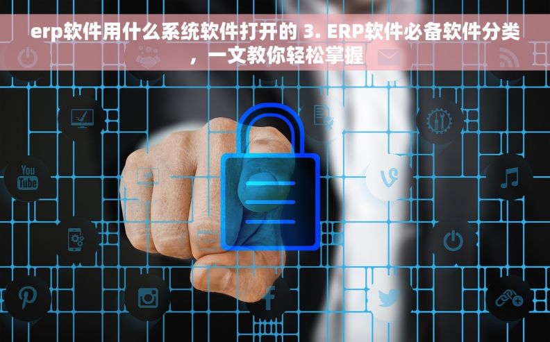 erp软件用什么系统软件打开的 3. ERP软件必备软件分类，一文教你轻松掌握