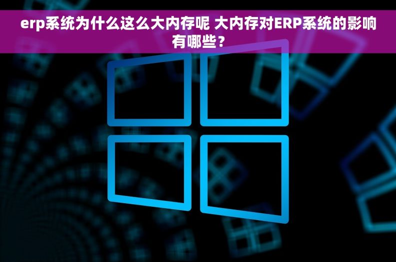 erp系统为什么这么大内存呢 大内存对ERP系统的影响有哪些？