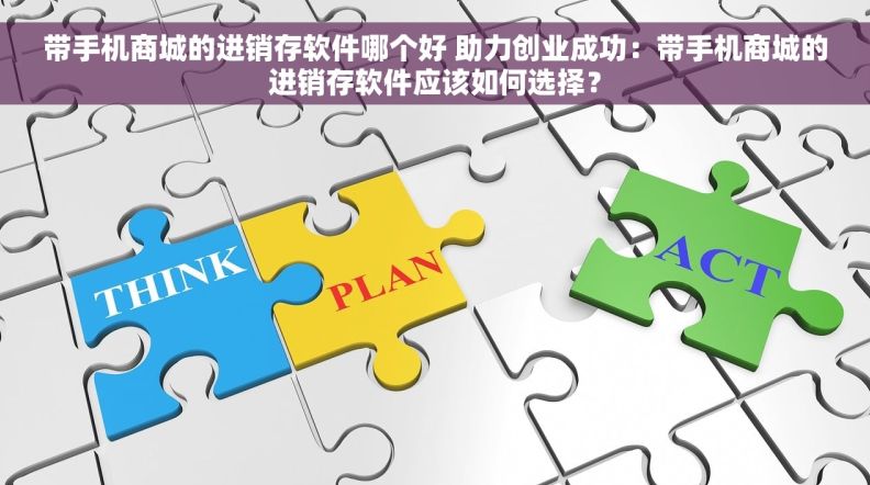 带手机商城的进销存软件哪个好 助力创业成功：带手机商城的进销存软件应该如何选择？