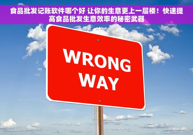 食品批发记账软件哪个好 让你的生意更上一层楼！快速提高食品批发生意效率的秘密武器