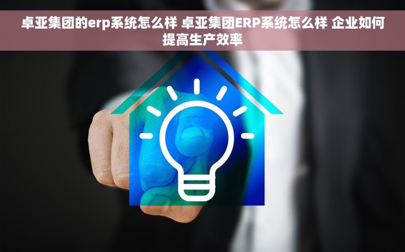 卓亚集团的erp系统怎么样 卓亚集团ERP系统怎么样 企业如何提高生产效率