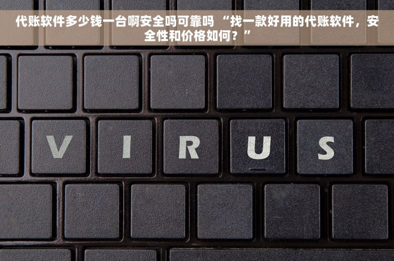 代账软件多少钱一台啊安全吗可靠吗 “找一款好用的代账软件，安全性和价格如何？”