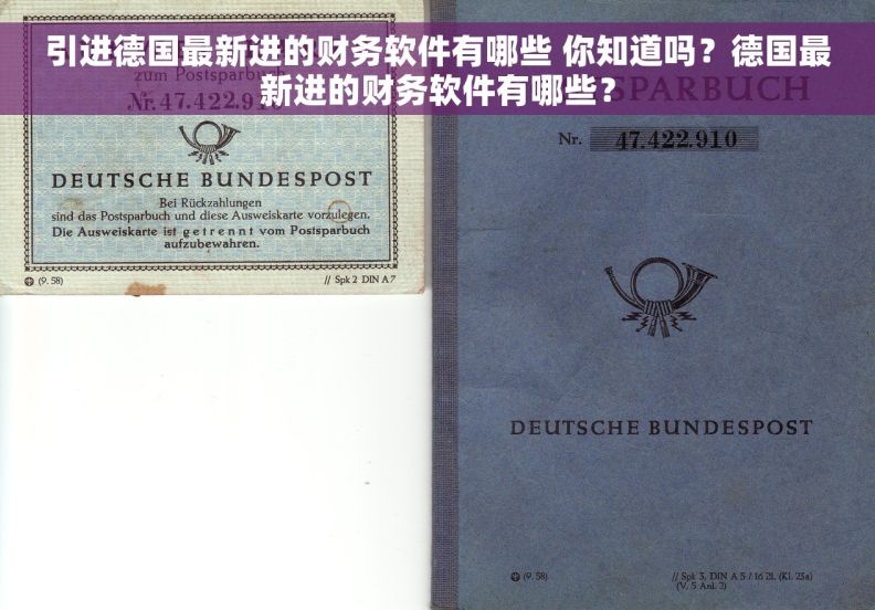 引进德国最新进的财务软件有哪些 你知道吗？德国最新进的财务软件有哪些？