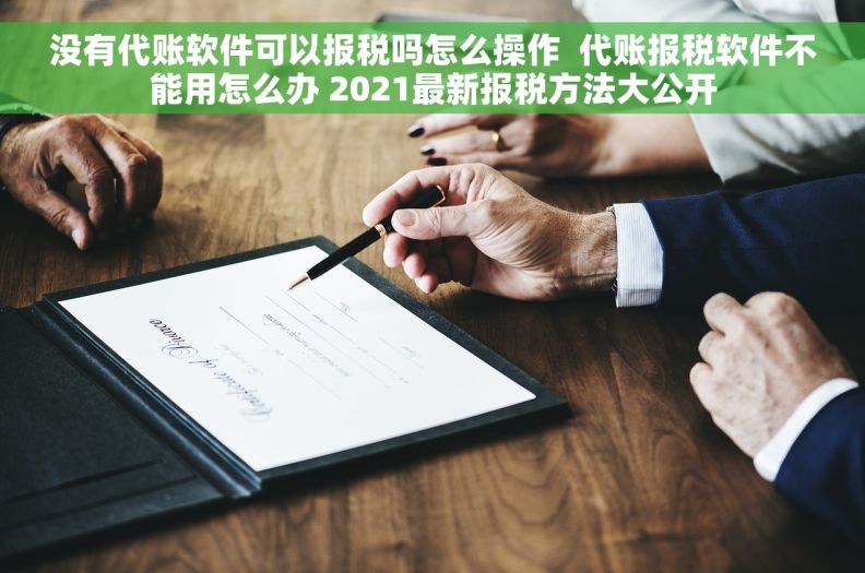 没有代账软件可以报税吗怎么操作  代账报税软件不能用怎么办 2021最新报税方法大公开