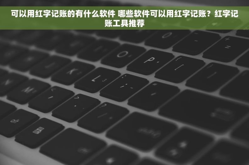 可以用红字记账的有什么软件 哪些软件可以用红字记账？红字记账工具推荐