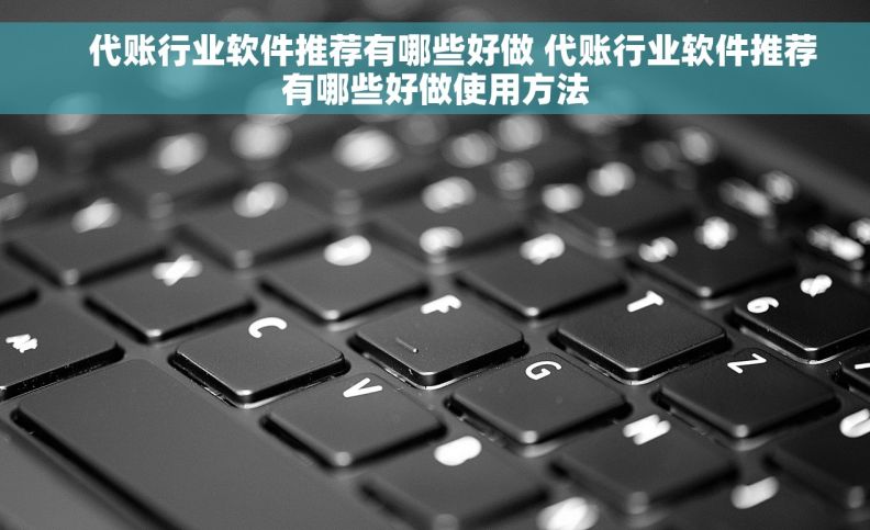     代账行业软件推荐有哪些好做 代账行业软件推荐有哪些好做使用方法