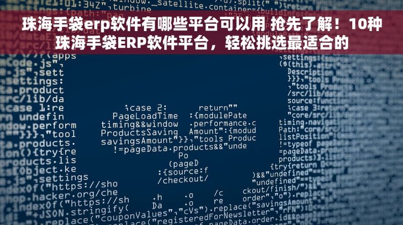 珠海手袋erp软件有哪些平台可以用 抢先了解！10种珠海手袋ERP软件平台，轻松挑选最适合的