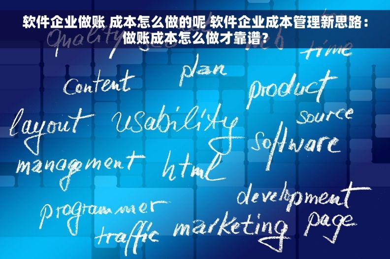 软件企业做账 成本怎么做的呢 软件企业成本管理新思路：做账成本怎么做才靠谱？