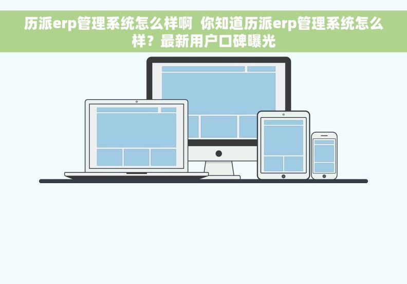 历派erp管理系统怎么样啊  你知道历派erp管理系统怎么样？最新用户口碑曝光