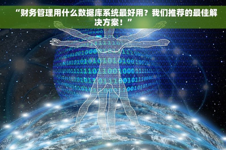 “财务管理用什么数据库系统最好用？我们推荐的最佳解决方案！”