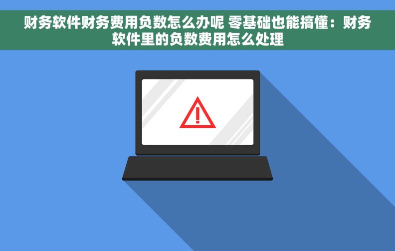 财务软件财务费用负数怎么办呢 零基础也能搞懂：财务软件里的负数费用怎么处理