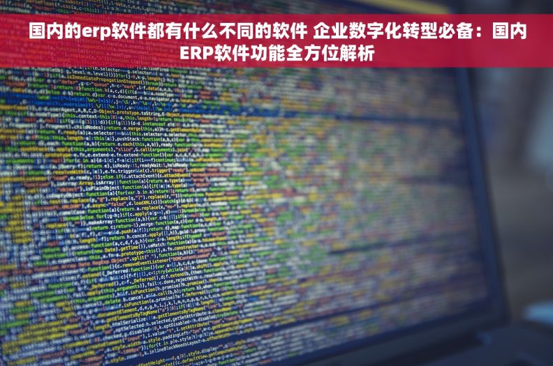 国内的erp软件都有什么不同的软件 企业数字化转型必备：国内ERP软件功能全方位解析