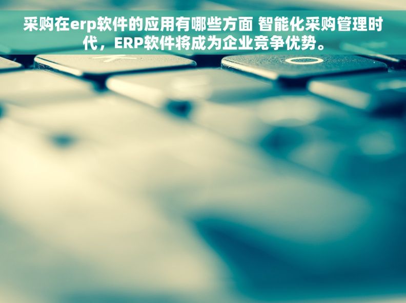 采购在erp软件的应用有哪些方面 智能化采购管理时代，ERP软件将成为企业竞争优势。