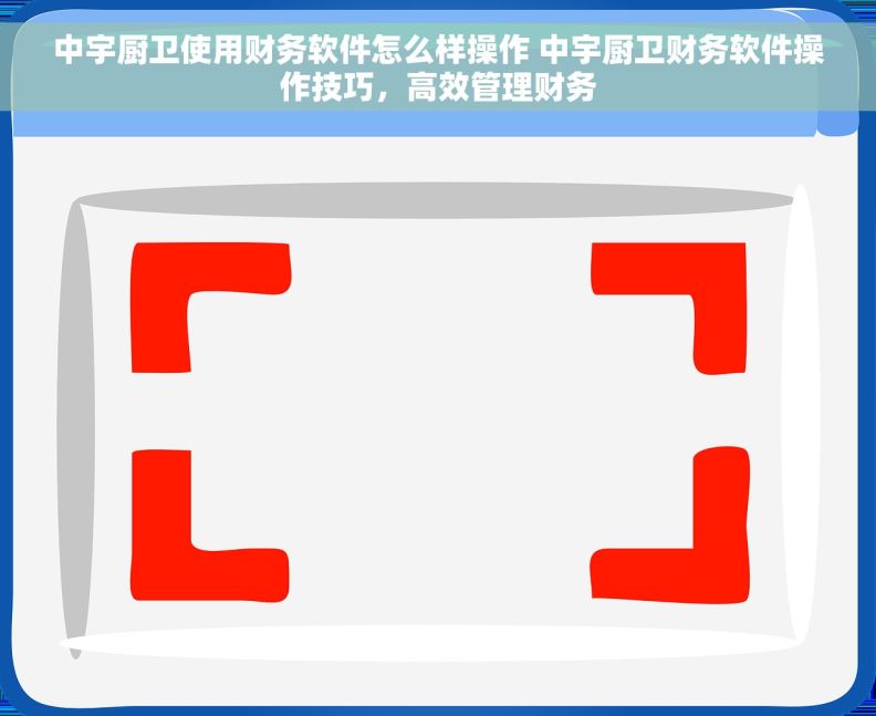 中宇厨卫使用财务软件怎么样操作 中宇厨卫财务软件操作技巧，高效管理财务