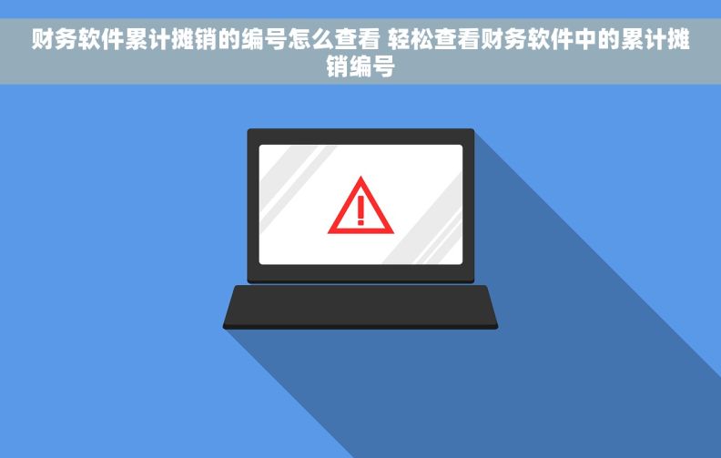 财务软件累计摊销的编号怎么查看 轻松查看财务软件中的累计摊销编号