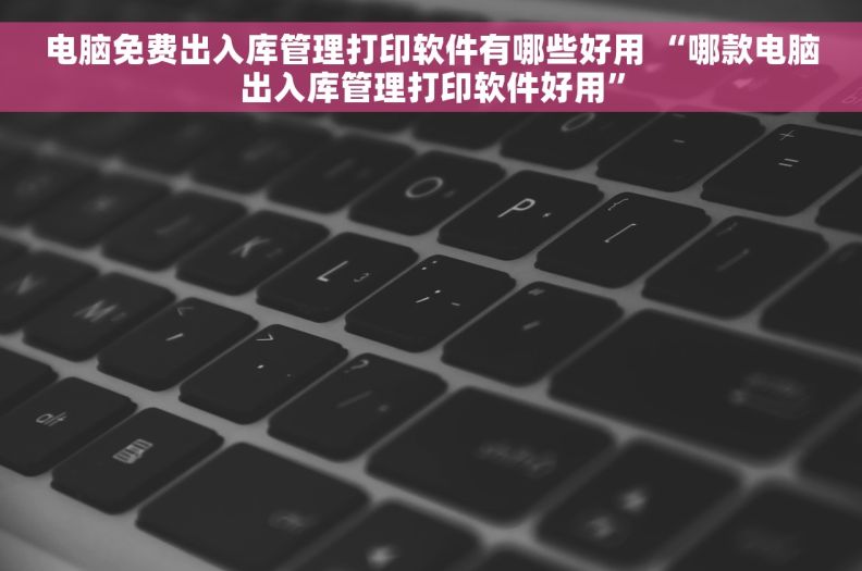 电脑免费出入库管理打印软件有哪些好用 “哪款电脑出入库管理打印软件好用”