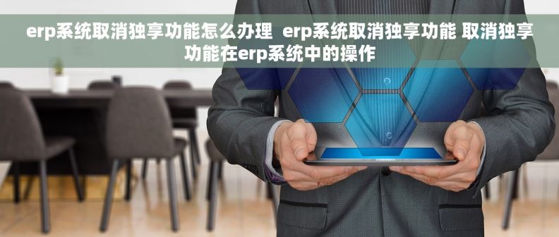 erp系统取消独享功能怎么办理  erp系统取消独享功能 取消独享功能在erp系统中的操作