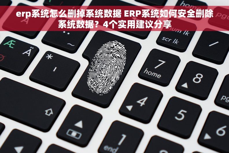 erp系统怎么删掉系统数据 ERP系统如何安全删除系统数据？4个实用建议分享