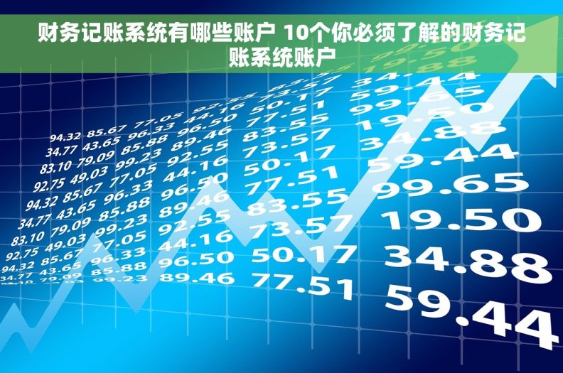 财务记账系统有哪些账户 10个你必须了解的财务记账系统账户