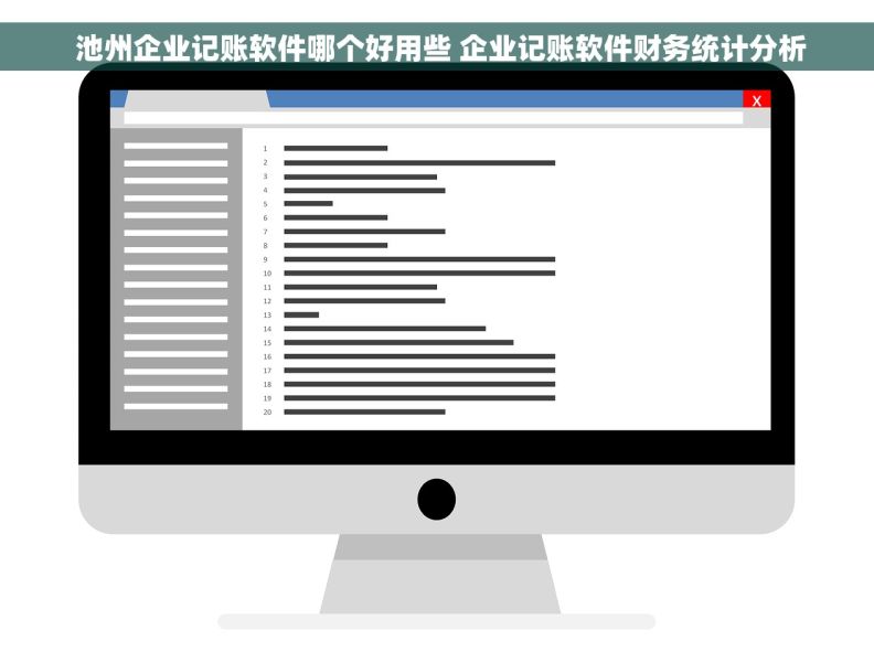  池州企业记账软件哪个好用些 企业记账软件财务统计分析