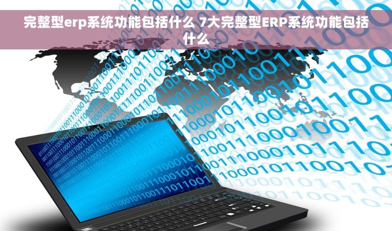 完整型erp系统功能包括什么 7大完整型ERP系统功能包括什么