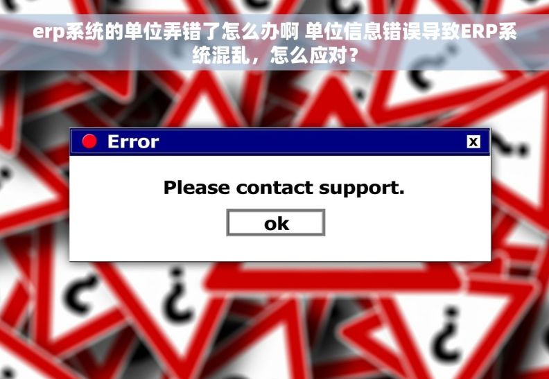 erp系统的单位弄错了怎么办啊 单位信息错误导致ERP系统混乱，怎么应对？