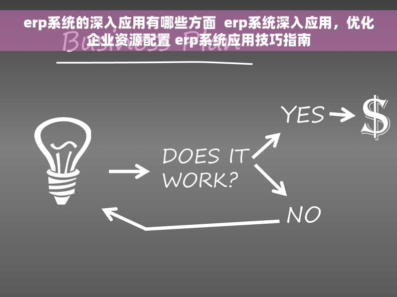 erp系统的深入应用有哪些方面  erp系统深入应用，优化企业资源配置 erp系统应用技巧指南