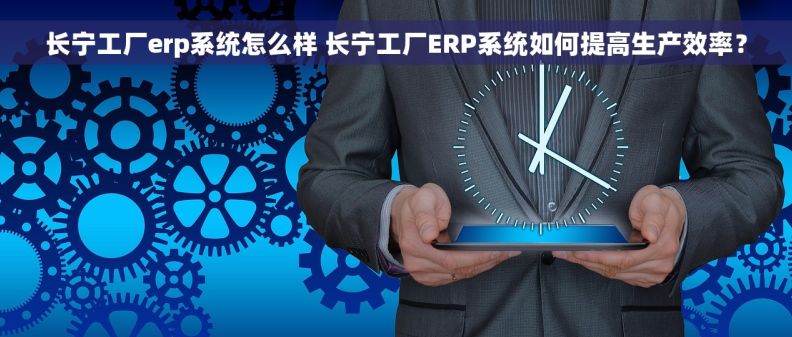 长宁工厂erp系统怎么样 长宁工厂ERP系统如何提高生产效率？