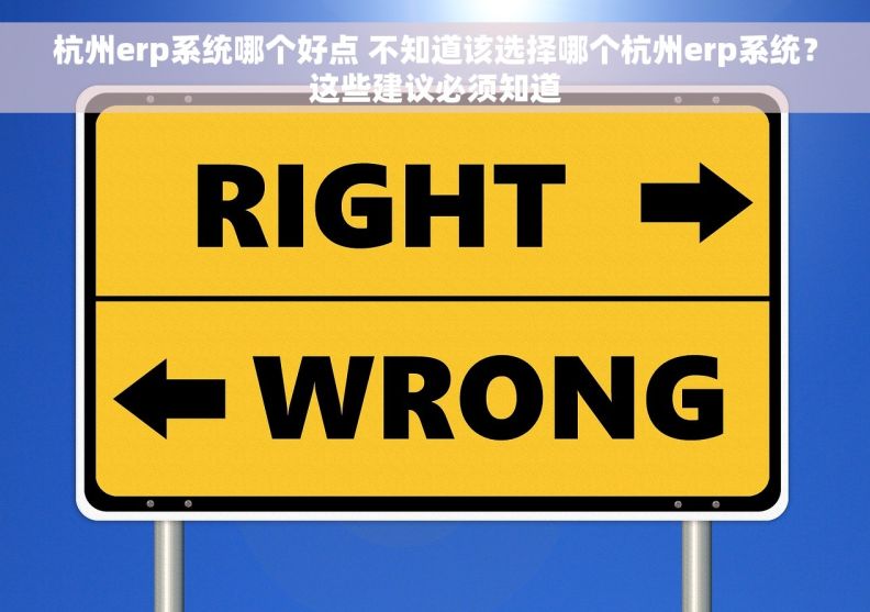 杭州erp系统哪个好点 不知道该选择哪个杭州erp系统？这些建议必须知道