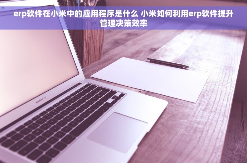 erp软件在小米中的应用程序是什么 小米如何利用erp软件提升管理决策效率